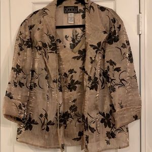 Alex Evenings Jacket and tank top.